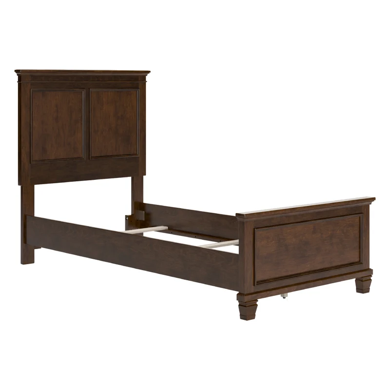 Lit complet en bois/placage brun foncé Simple / Double / Grand / Très grand - Danabrin