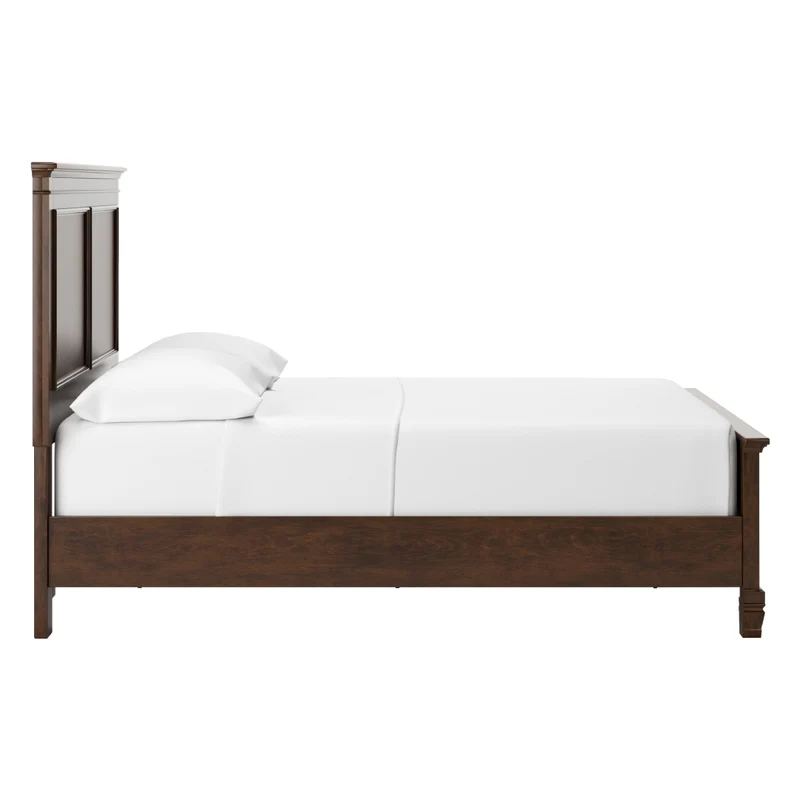 Lit complet en bois/placage brun foncé Simple / Double / Grand / Très grand - Danabrin