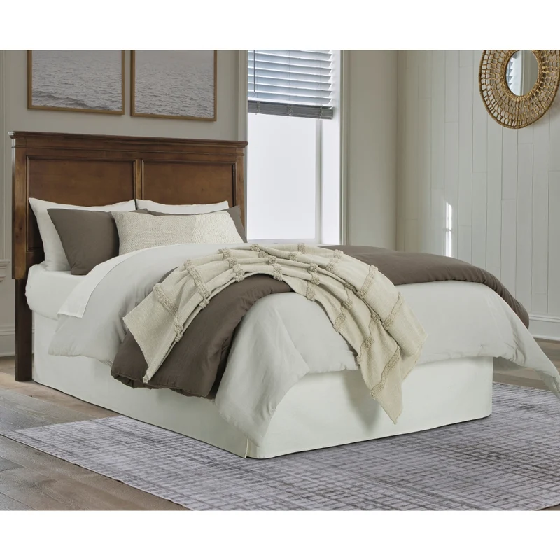 Lit complet en bois/placage brun foncé Simple / Double / Grand / Très grand - Danabrin