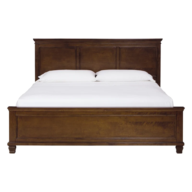 Lit complet en bois/placage brun foncé Simple / Double / Grand / Très grand - Danabrin