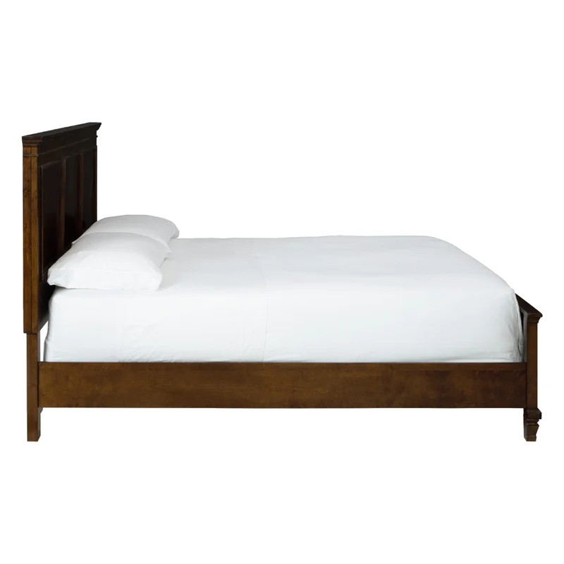 Lit complet en bois/placage brun foncé Simple / Double / Grand / Très grand - Danabrin