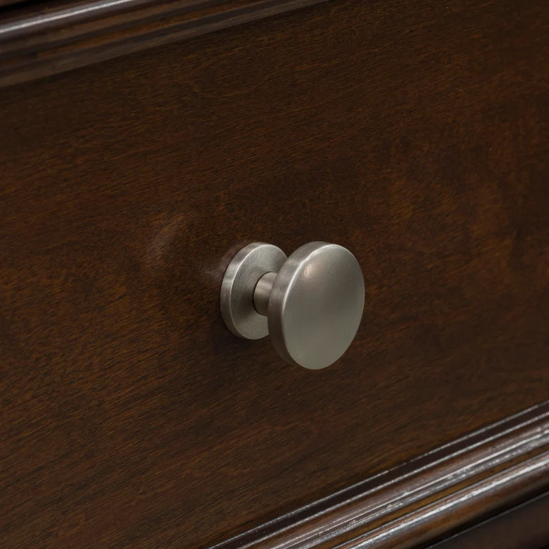 Commode à 5 tiroirs en bois/placage brun foncé - Danabrin