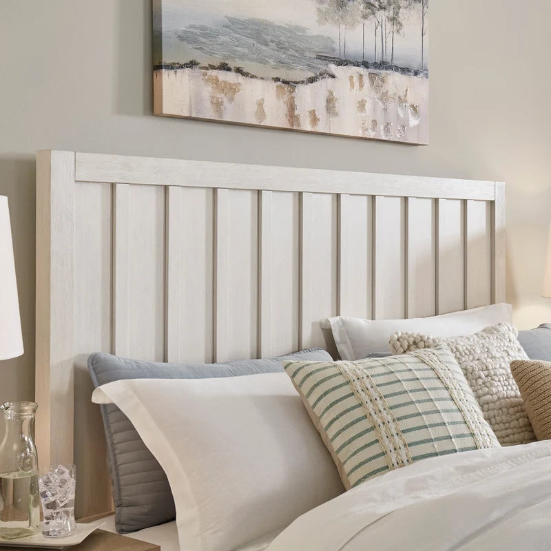 Lit complet en bois/placage bicolore Grand / Très grand - Shaybrock