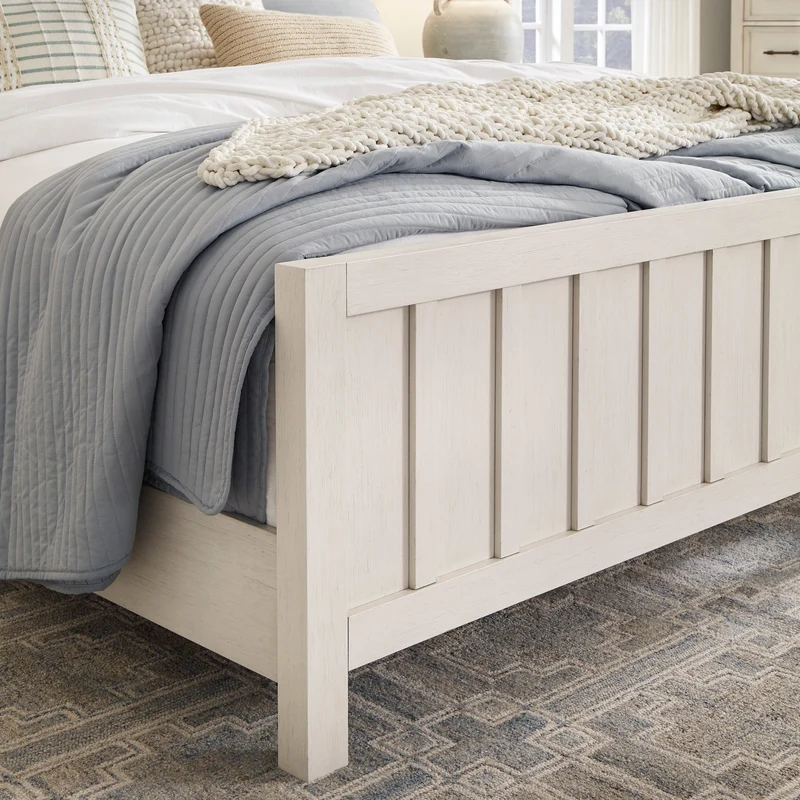 Lit complet en bois/placage bicolore Grand / Très grand - Shaybrock