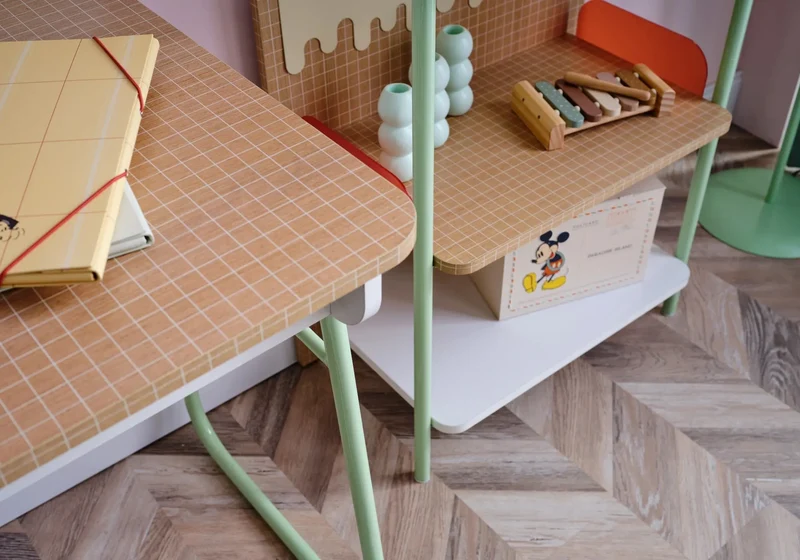 Ensemble de chambre jeune moderne vert JOLLY