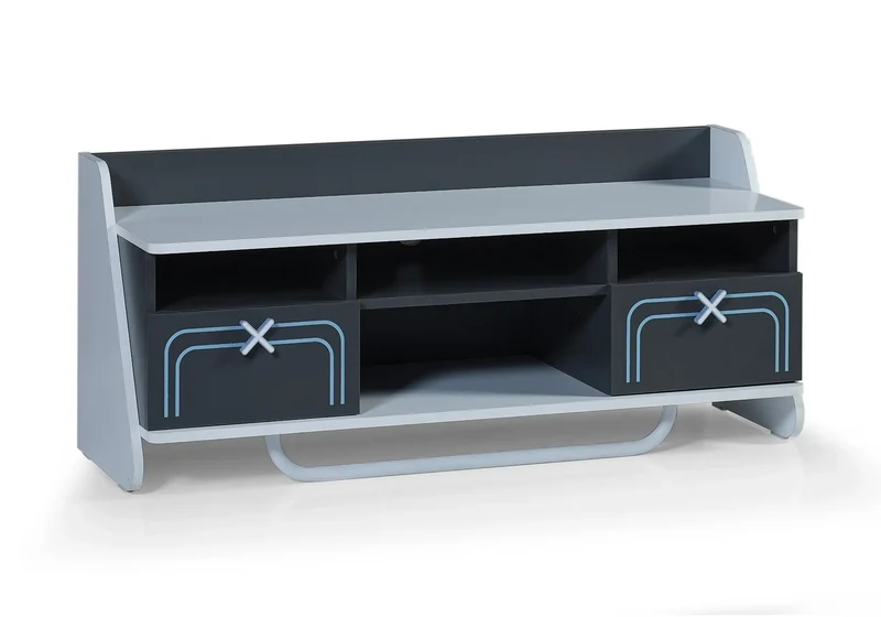 Ensemble de chambre jeune moderne anthracite GAME CUBE