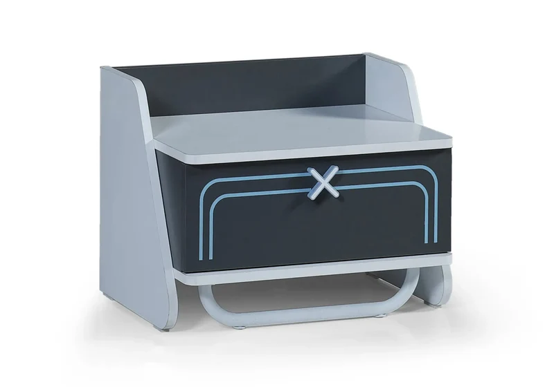 Ensemble de chambre jeune moderne anthracite GAME CUBE