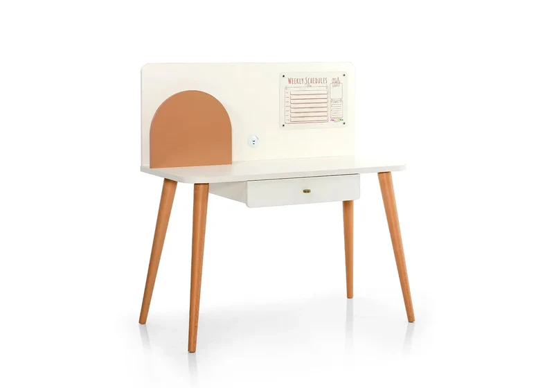 Ensemble de chambre jeune moderne orange LORENA
