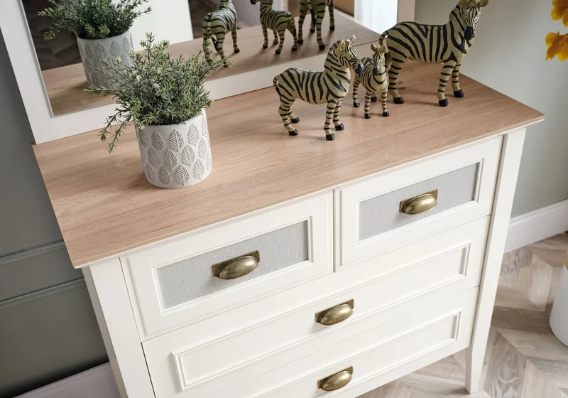 Ensemble de chambre jeune moderne blanc ODESSA