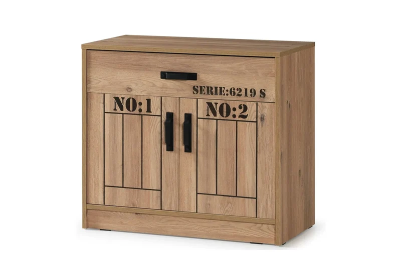 Ensemble complet de chambre moderne chêne DARK
