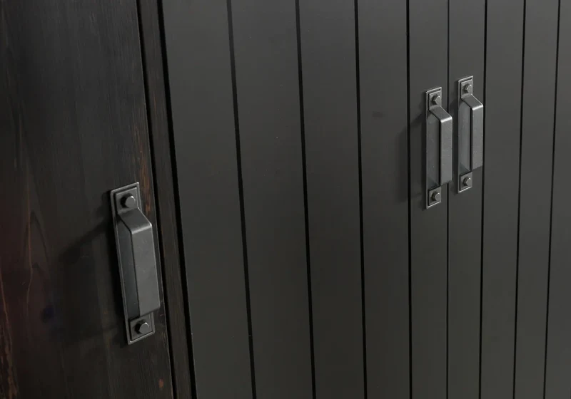 Ensemble complet de chambre moderne anthracite DARK