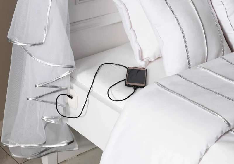 Ensemble de chambre pour jeune moderne blanc ANGEL