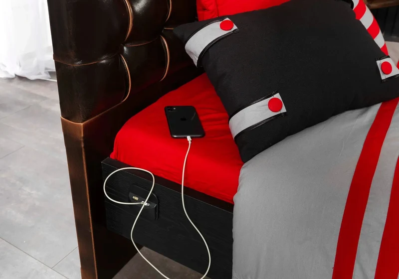 Ensemble complet de chambre pour adolescent noir VALVE
