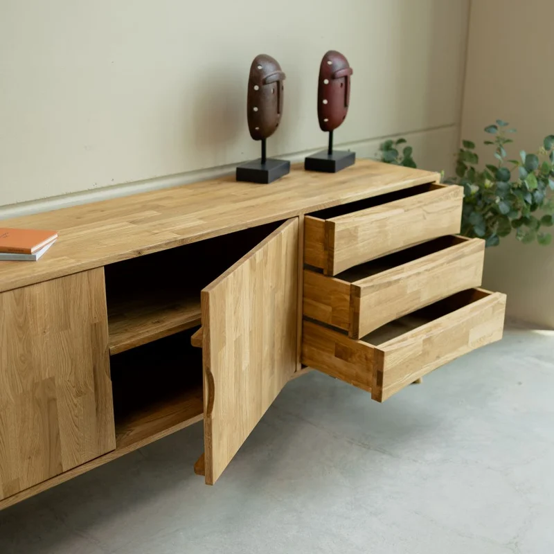 Buffet en bois massif de chêne Malmo – NordicStory