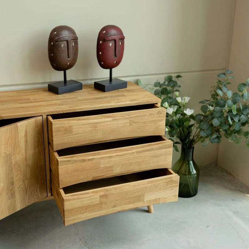 Buffet en bois massif de chêne Malmo – NordicStory
