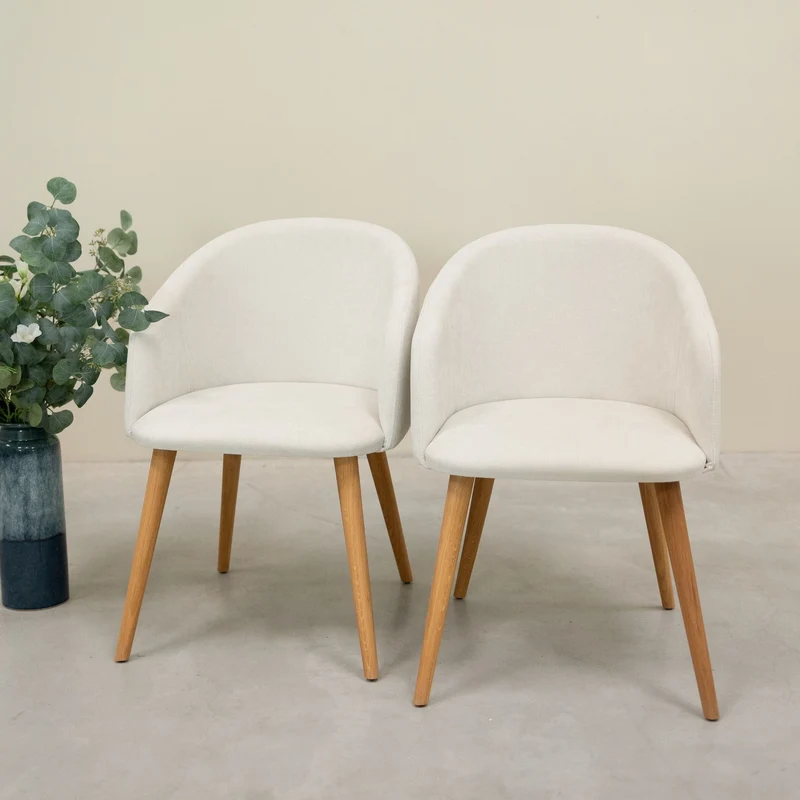 Chaise en bois massif de chêne Ana, revêtement - NordicStory