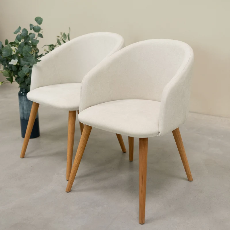 Chaise en bois massif de chêne Ana, revêtement - NordicStory