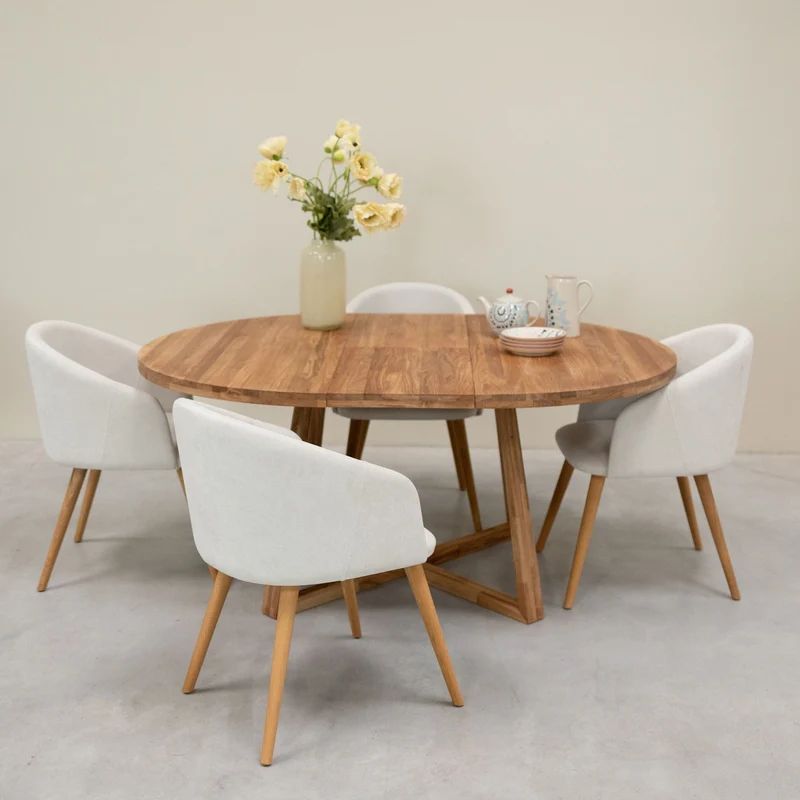 Chaise en bois massif de chêne Ana, revêtement - NordicStory