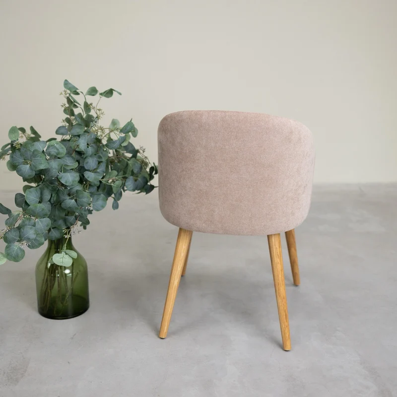 Chaise en bois massif de chêne Ana, revêtement - NordicStory