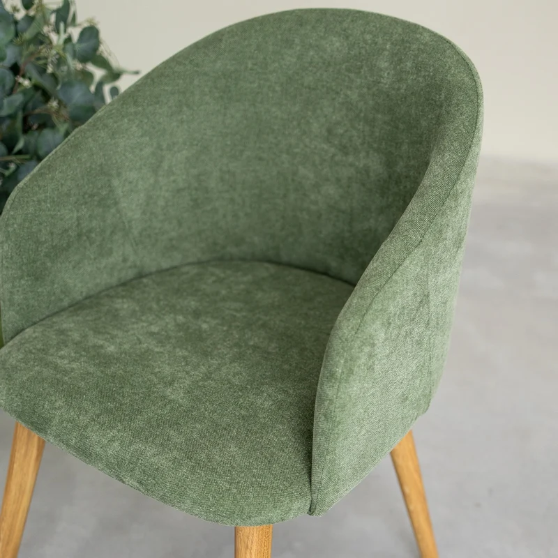 Chaise en bois massif de chêne Ana, revêtement - NordicStory