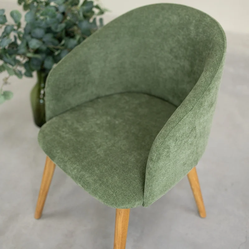 Chaise en bois massif de chêne Ana, revêtement - NordicStory
