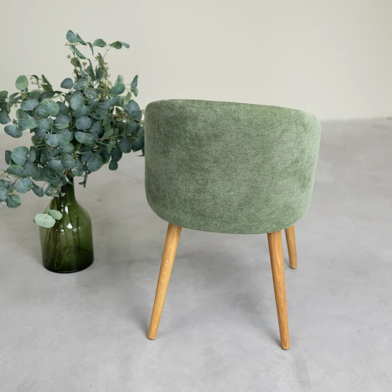 Chaise en bois massif de chêne Ana, revêtement - NordicStory