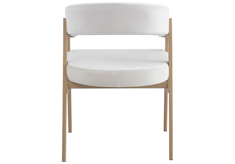 Fauteuil de table texturé beige chêne - Oslo x4
