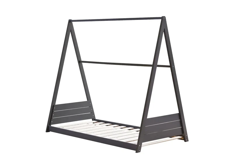 Lit cabane enfant bois gris - Joye