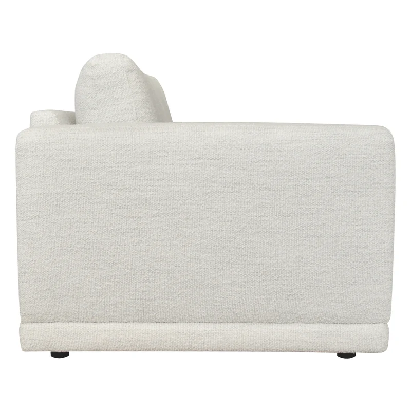 Causeuse en tissu blanc