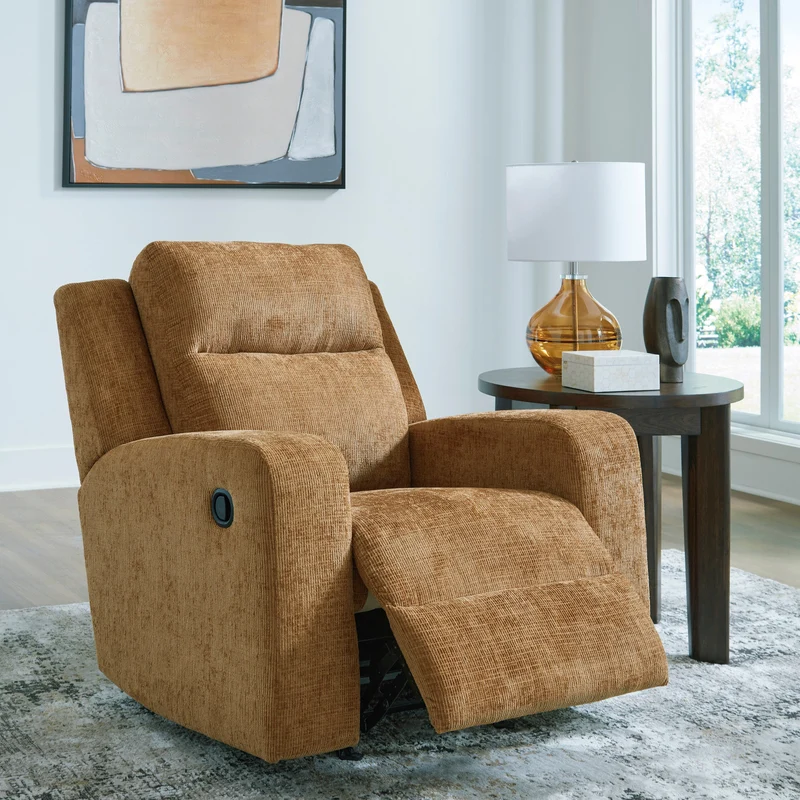 Fauteuil berçant et inclinable en tissu - Kanlow