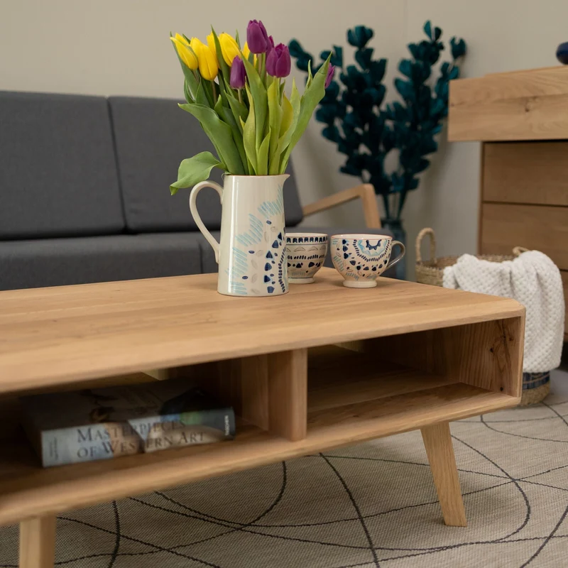 Table basse en bois massif Suède 1 – NordicStory