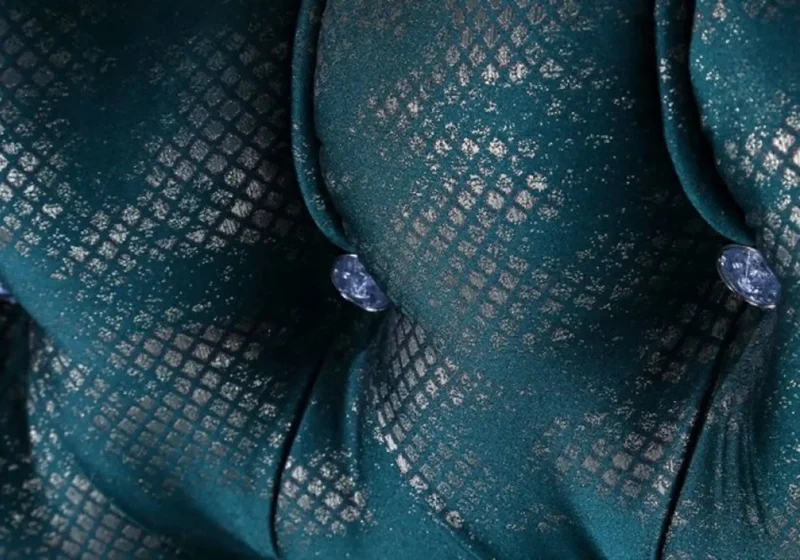 Ensemble canapé baroque vert ŞEHRAZAT