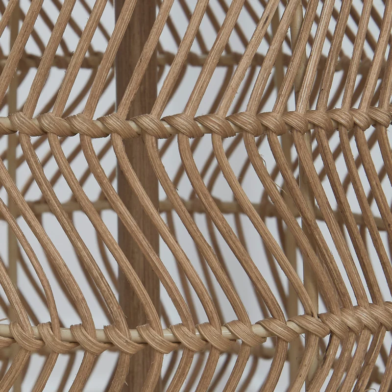 Ensemble de 2 lampes de table en rotin tressé naturel 23 po. - Orenman