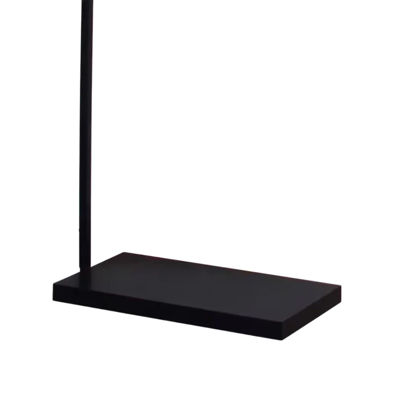 Lampe sur pied arquée en métal noir 87 po. - Brennin