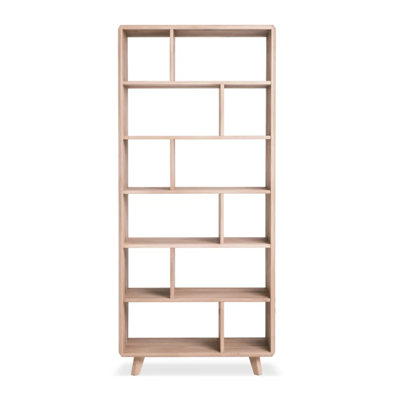 Bibliothèque en bois massif Suède 1 – NordicStory