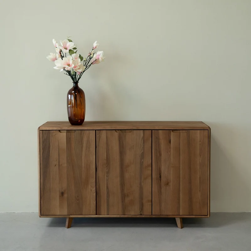 Buffet commode 3 portes en bois massif Suède 3 – NordicStory