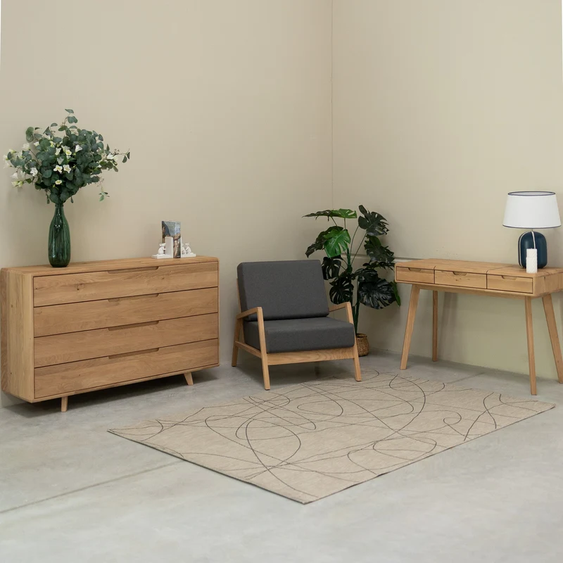 Fauteuil en bois massif de chêne Suède - NordicStory