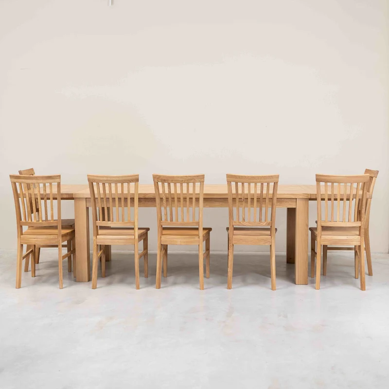 Chaise de salle à manger en bois massif de chêne Provence – Lot de 2 ou 4 chaises - NordicStory