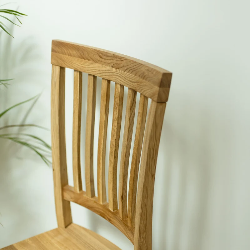 Chaise de salle à manger en bois massif de chêne Provence – Lot de 2 ou 4 chaises - NordicStory