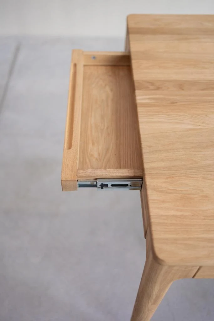 Table à manger extensible en bois massif de chêne Bergamo - NordicStory