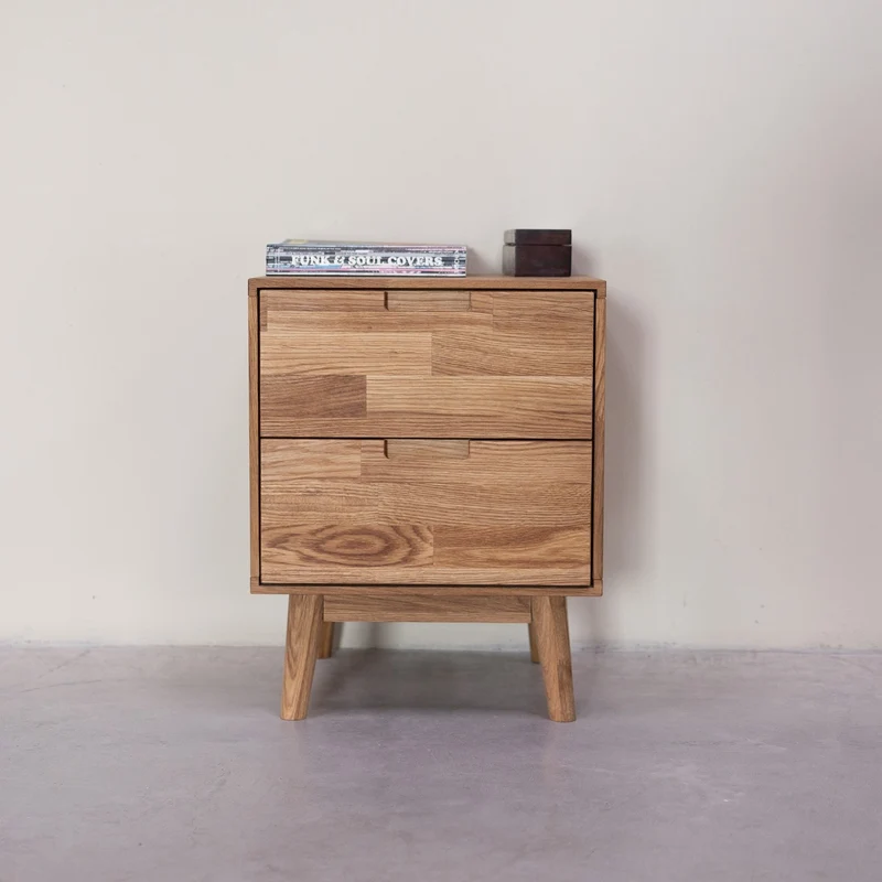 Table de chevet en bois massif de chêne Escandi - NordicStory