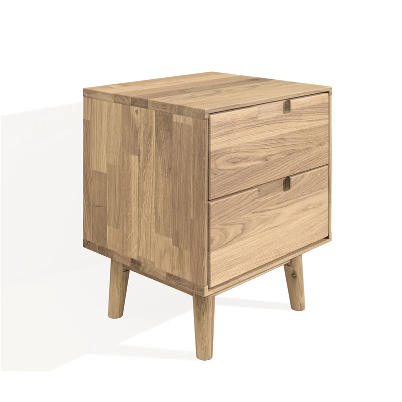 Table de chevet en bois massif de chêne Escandi - NordicStory