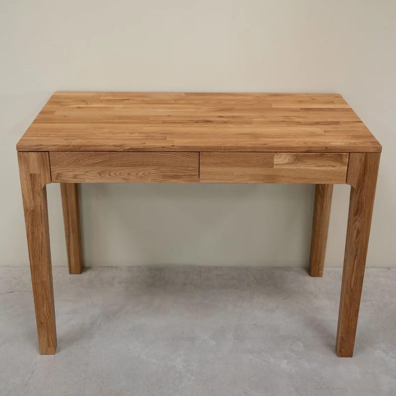 Bureau console en bois massif de chêne Axel I - NordicStory