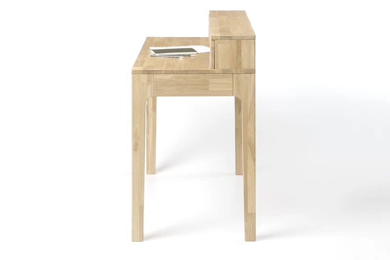Bureau console en bois massif de chêne Axel II – NordicStory