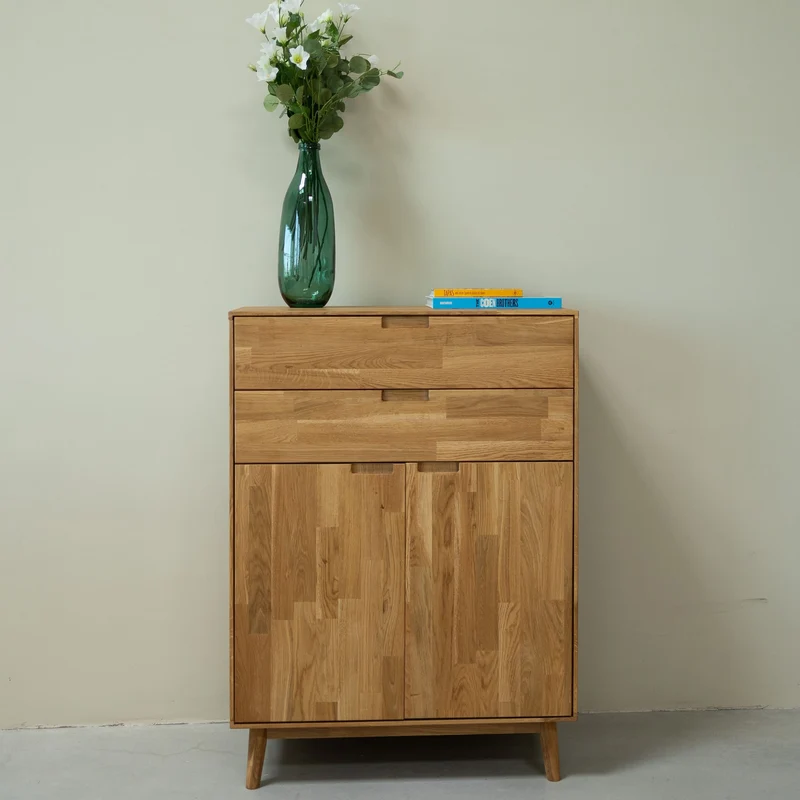 Buffet commode en bois massif de chêne Escandi 2 - NordicStory