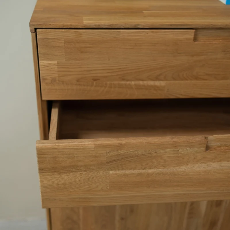 Buffet commode en bois massif de chêne Escandi 2 - NordicStory
