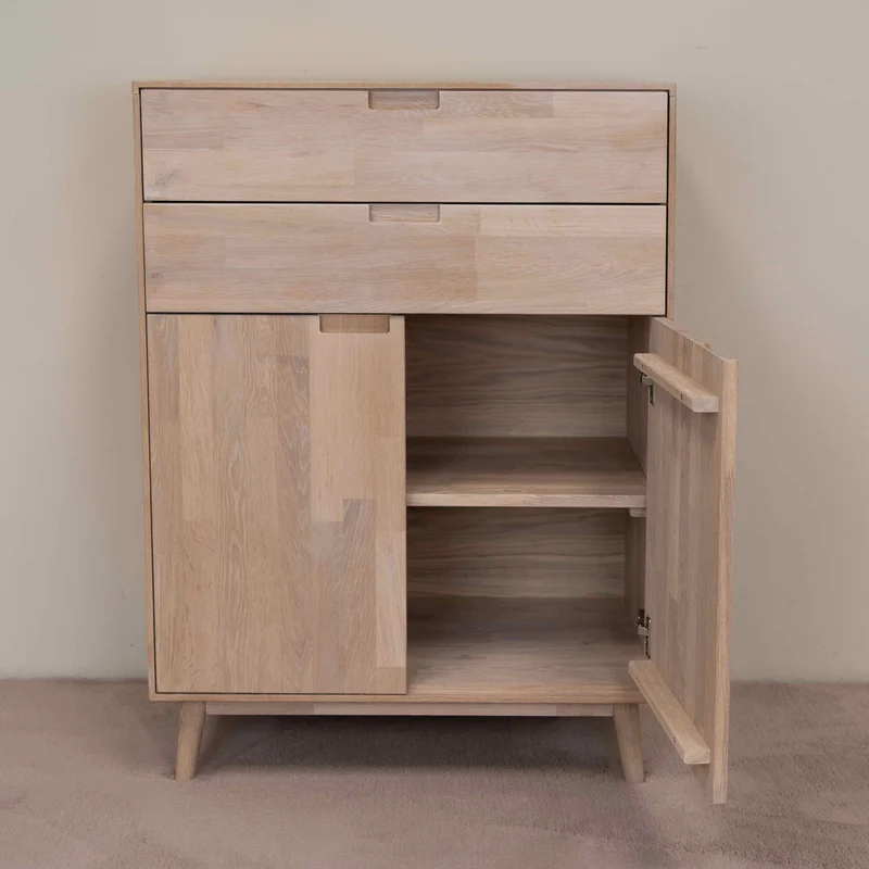Buffet commode en bois massif de chêne Escandi 2 - NordicStory