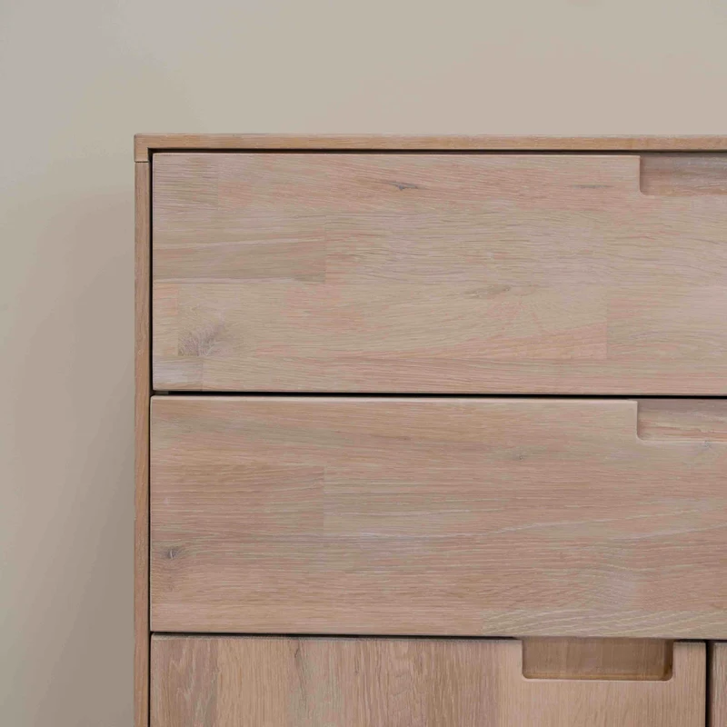 Buffet commode en bois massif de chêne Escandi 2 - NordicStory