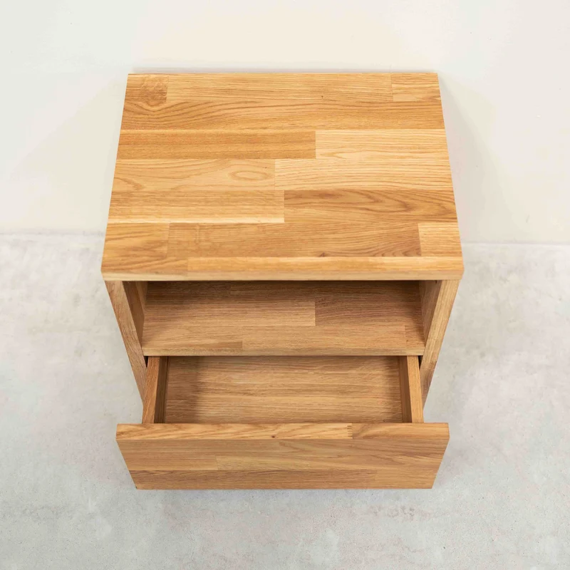 Table de chevet en bois massif de chêne Danemark 1 - NordicStory