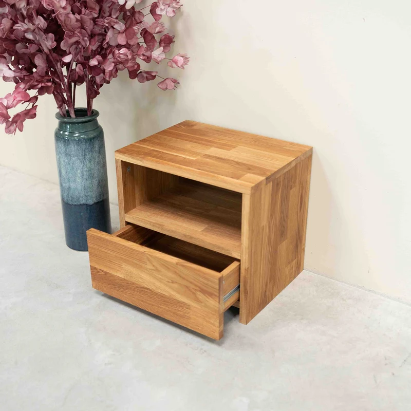 Table de chevet en bois massif de chêne Danemark 1 - NordicStory